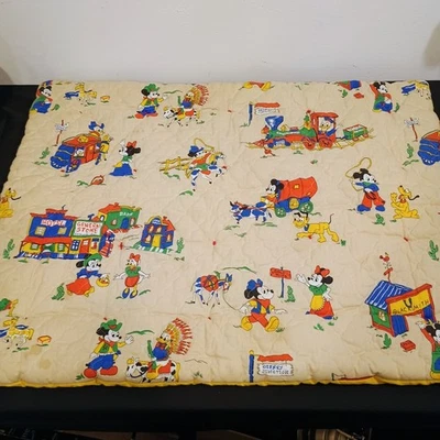 Manta acolchada vintage de Mickey Mouse Western Foto 1 de 4