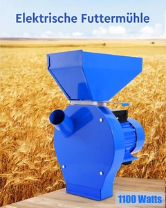 1100W Elektrische Getreidemühle Schrotmühle Zerkleinerer Getreide Futtermühle - Bild 1 von 9
