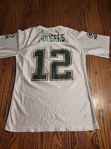 Aaron Rodgers Green bay Packers NFL Football Jersey #12 Youth Girl Large 14-16 - Picture 1 of 10