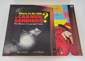 Where In the USA is Carmen Sandiego Geography Game (University 1993) Made in USA - Picture 1 of 3