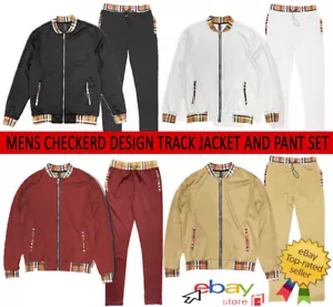 Herren Freizeit Lounge Einfach Kariert Druck 2 Stck. Trainingsanzug Trainingshose Jogger S-3X - Bild 1 von 28