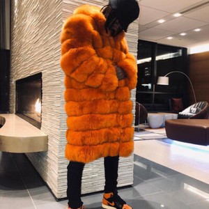 Orange Coats, Jackets \u0026 Vests Fur Outer 