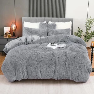 Juego De Funda Nordica Edredon Almohadas Set Para Queen Size Ropa Cama Velvety - Picture 1 of 12