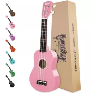 Trendy Soprano Ukulele for Beginners 21 Inch Hawaiian Wood Ukelele for Adult ... - Picture 1 of 7