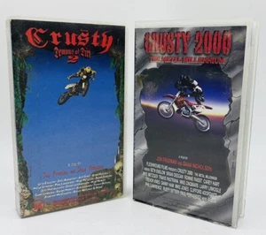 Crusty Demons of Dirt 2 & Crusty 2000 Motocross Motorbike VHS Video Tapes - Picture 1 of 5