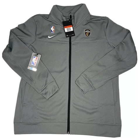 Nike Cleveland Cavaliers Jacket Womens Large Grey Authentic NWT Full Zip Dri Fit Cover