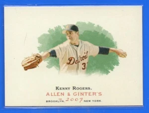 2007 Topps Allen and Ginter #148 Kenny Rogers Tigers - Picture 1 of 2