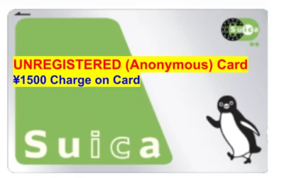 ¥1500 Pre-Charged New JR Penguin Anonymous Blank Suica Transportation IC Card - Image 1 of 4