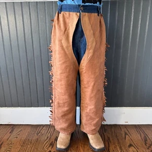 Kids Cowboy Pants Dress Up Costume Handmade Chaps Size 8 Western Pretend Play - Picture 1 of 13