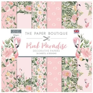 12 x 12" PAPER PACK (36PK) - THE PAPER BOUTIQUE PINK PARADISE - Picture 1 of 1