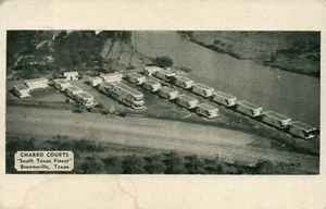 Postal de Charro Courts Brownsville Texas TX 1949 - Imagen 1 de 2