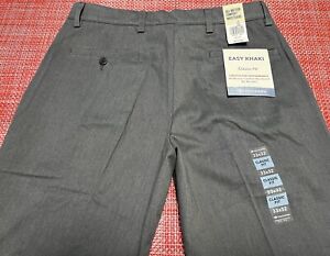 Dockers Men’s Khaki Gray Flat Classic Straight Chino Dress Pants 33x32 NWT!!!