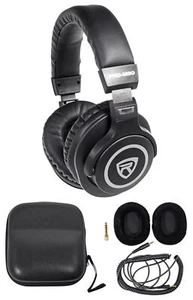 Rockville PRO-M50 Studio Headphones w/ Detachable Coil Cable, Case+Extra Ear Pad - Picture 1 of 8