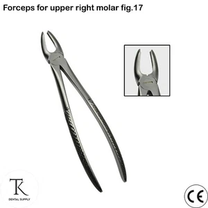 Strumenti Dentali Pinza Estrazione Radici Denti per Molari Superiori Destri Fig.17 - Foto 1 di 4