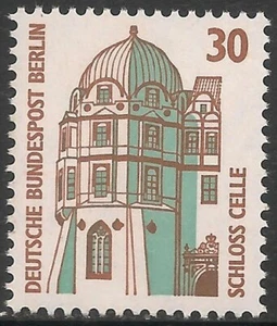 Alemania Berlín #9N546 (A174) En muy buen estado sin montar o nunca montada - 1987 30pf Torre Esquina, Castillo Celle - Imagen 1 de 1