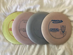 Set of 4 Aviar DX San Marino 2 Ring Used Innova Disc Golf Rare - Picture 1 of 4