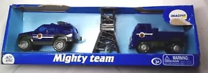 Just Kidz Mighty Team 3 Stück 4 Zoll Truck Set Alter 3 + Kartonschaden - Bild 1 von 3