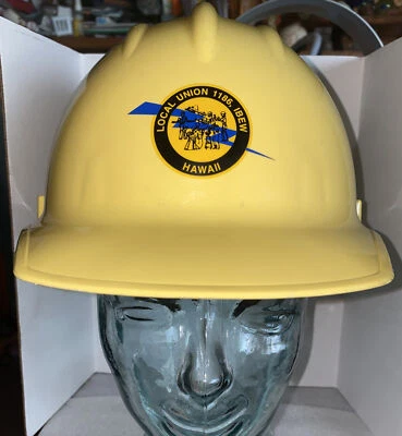 Casco de casco Bullard 3000 amarillo Hawaii Union Of Electrical Workers Foto 1 de 4