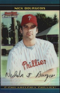 2002 (PHILLIES) Bowman Chrome Draft Refractors #24 Nick Bourgeois /300