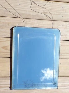 Vintage Art Deco Silvered Etched Mercury Glass Wall Mirror - Picture 1 of 5