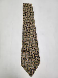 Valentino Cravatte Men’s Necktie Blue & Gold Floral 100% Silk Made Italy - Picture 1 of 4