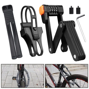 MTB Bicycle Bike Foldable 4 Digit Password Code Lock Anti-theft Steel Safety AUS - Picture 1 of 12