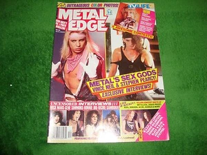 METAL EDGE 12/86 motley crue/dokken/keel/def leppard/loudness/black n blue/wasp - Picture 1 of 9