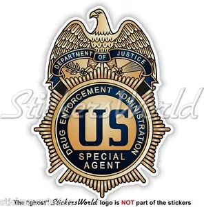 US-Justizministerium BUNDESAGENTUR FÜR DROGENBEKÄMPFUNG DEA Abzeichen Aufkleber - Bild 1 von 1