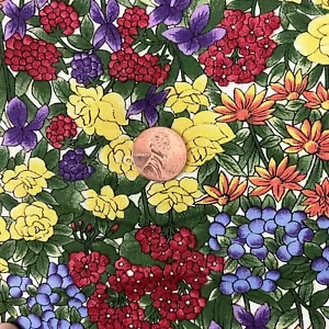 Timeless Treasures Fabrics Inc Garden C2340 Colorful Flowers BY THE YARD Quilt - Picture 1 of 2