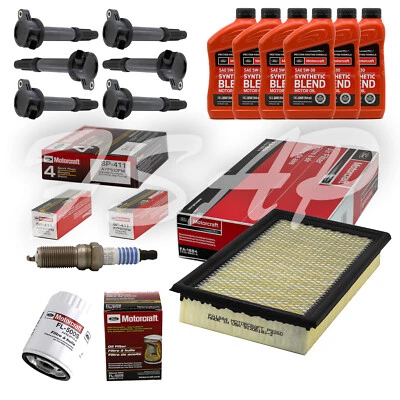 Kit de puesta a punto Ford Flex 2011 3,5 L V6 bobina de encendido DG520 SP411 FL500S SAE5W20 Foto 1 de 4