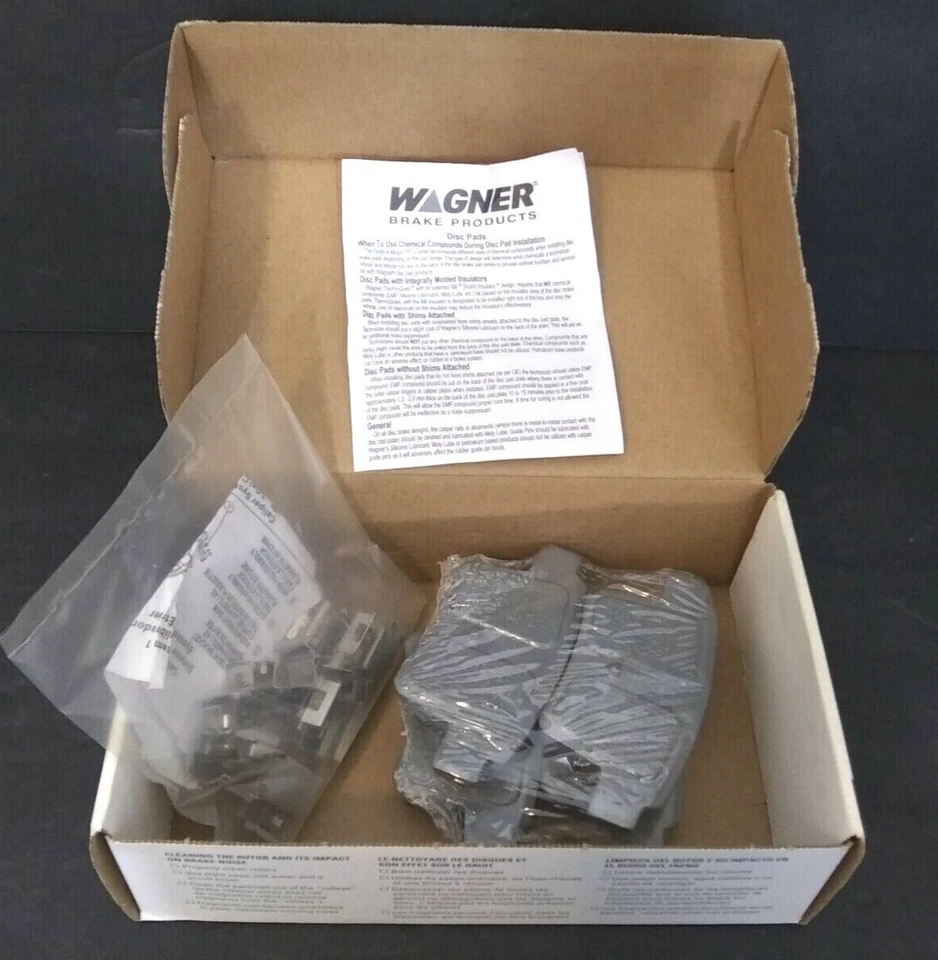 Juego de pastillas de freno de disco traseras Wagner TQ PD1071 08 09 Ford Taurus 05 07 Freestyle Foto 1 de 4