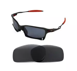NEW POLARIZED BLACK REPLACEMENT LENS FOR OAKLEY X SQUARED SUNGLASSES - Picture 1 of 5