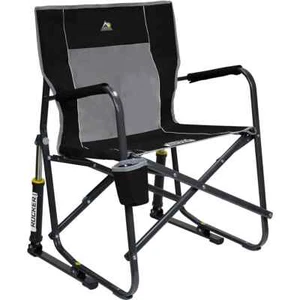 GCI Outdoor Freestyle Rocker Portable Rocking Chair, Folding Camping Black NEW - Picture 1 of 3