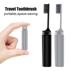 Travel Toothbrush Outdoor Camping Portable Folding Small Tooth Brush Traveling T - Picture 1 of 5