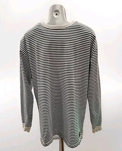 Vans Large Awbrey Long Sleeved Shirt In White/Blue Coral  (#36) - Picture 1 of 4