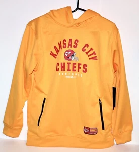 Kansas City Chiefs NFL Team Apparel Pull-over Hoodie Gold Youth 14-16 - Picture 1 of 7