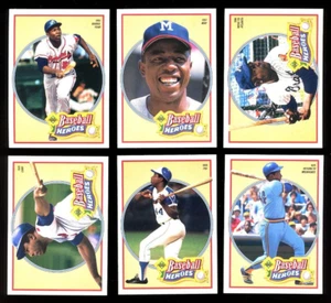 1991 Upper Deck Baseball Heroes Hank Aaron Complete Set 10 with Header Mint - Picture 1 of 2