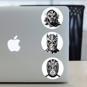 Custom Cut Laptop Fridge Phone Stickers - Lucha libre - Set Of 3 - Free Post - Picture 1 of 1