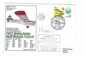 GB Commemorative England - Australien Flug 1969 signiert - Bild 1 von 2