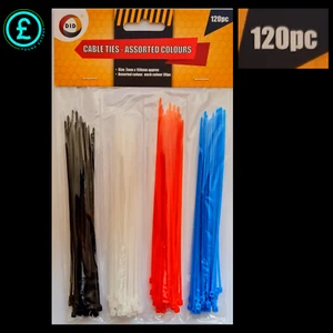 Kabelbinder stark Nylon Zip hochwertig - verschiedene Farben 120 Kabelbinder "DIY" - Bild 1 von 14