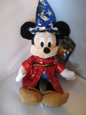 Disney Store Sorcerer Mickey Plush Fantasia 80th Sequin Outfit Brand New - Image 1 of 4