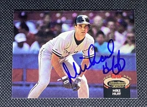 Mike Huff Chicago White Sox Signed Auto 1992 Topps Stadium Club Card #329 ~ COA - Imagen 1 de 3