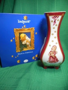 Goebel Zauberhafter Weihnachts Weihnachten Kerzenhalter Engel mit Teddybär - Bild 1 von 8