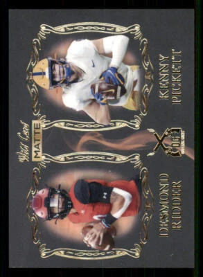 2022 Wild Card Matte Black Dueling Guns #DG18 Desmond Ridder/Kenny Pickett - Image 1 of 2