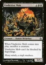 FOIL Vindictive Mob | MtG Magic Ravnica: City of Guilds |English |Lightly Played