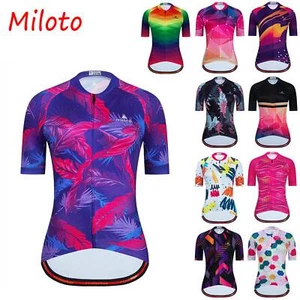 Miloto Radtrikot Damen Kurzarm Fahrradshirt Radlertrikot MTB Rennrad Trikot - Bild 1 von 26