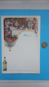ANCIEN MENU CHARTREUSE PERES CHARTREUX BISTROT LIQUEUR LOUIS XIV MOLIERE - Picture 1 of 1