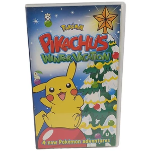 Vtg Nintendo Pokemon Pikachus Winter Vacation Adventures Xmas VHS Video 2001 PAL - Picture 1 of 14