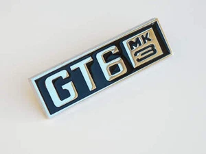 Triumph GT6 Mk3 hochwertiges Chrom & Schwarz Heck Kofferraum Emblem, Triumph 624738 - Bild 1 von 1