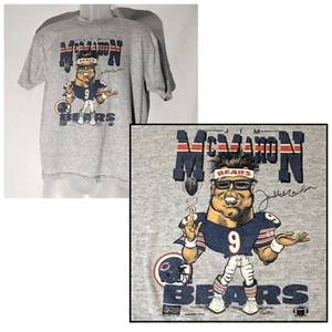 Vintage 1987 Jim McMahon Chicago Bears Karikatur Hemd Herren L (eigentlich Medium) - Bild 1 von 14